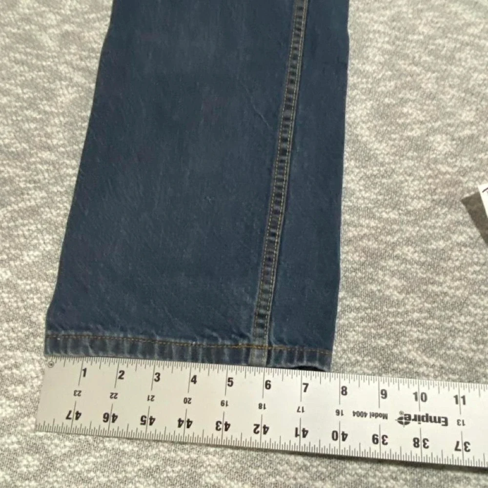 FreeWorld blue denim jeans  bootcut 100% cotton size 36. SKU-B188#denim